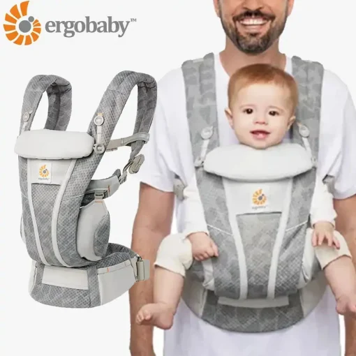 エルゴベビー オムニ ブリーズ 抱っこ紐 ベビーキャリア パールグレー ERGOBABY OMNI Breeze Ergonomic Baby Carrier